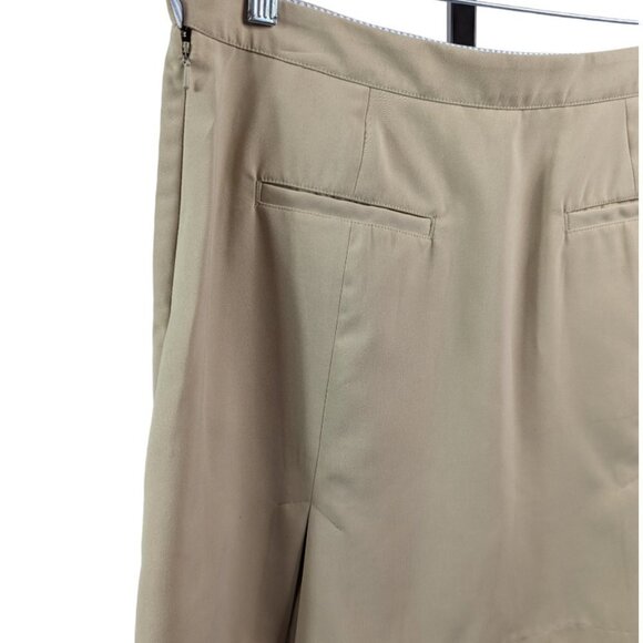 TOMMY HILFIGER GOLF Flat Front Pleated Anna Skirt Skort Khaki Size 10 - Picture 9 of 15